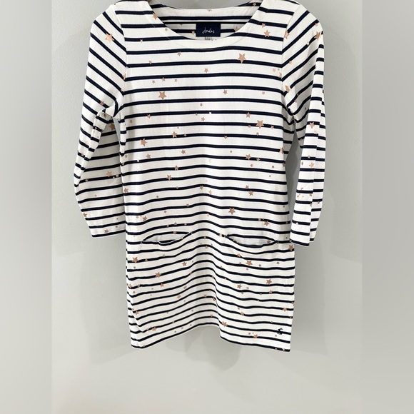 Joules Quinn Tunic Rose Gold Star Stripe Size 4 - Picture 5 of 7
